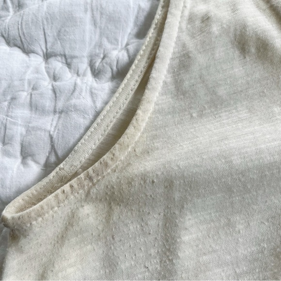 Painted Threads Cream Tank with Floral Embroidery - Picture 4 of 6